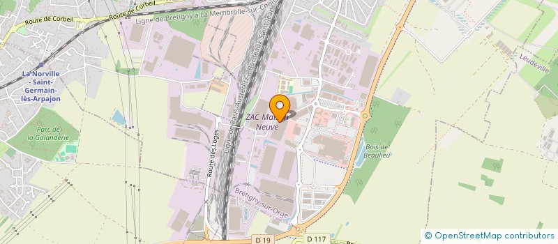 localisation de l'entreprise DS OPTIQUE à BRETIGNY-SUR-ORGE