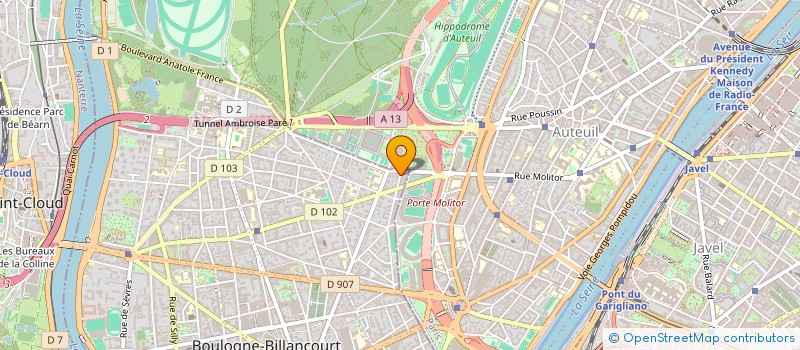 localisation de l'entreprise DS PARTNERS à BOULOGNE-BILLANCOURT