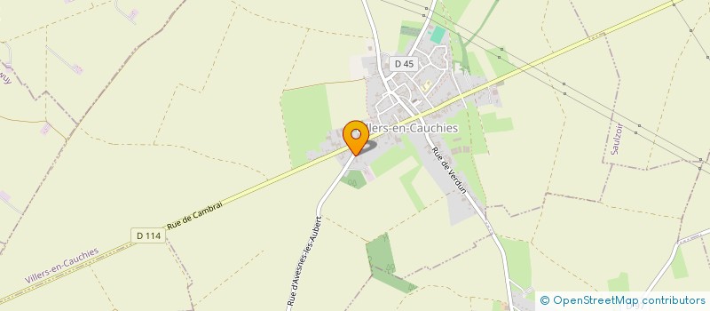 localisation de l'entreprise DS PEINTURE à VILLERS-EN-CAUCHIES
