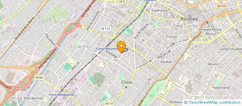 localisation de l'entreprise DS PEINTURE à CROIX