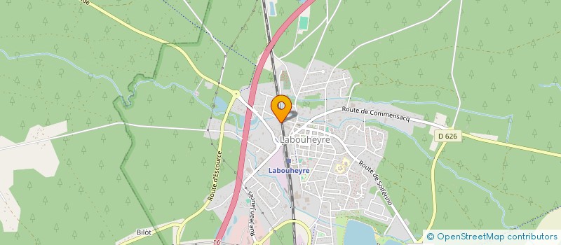 localisation de l'entreprise DS PEINTURES  LABOUHEYRE