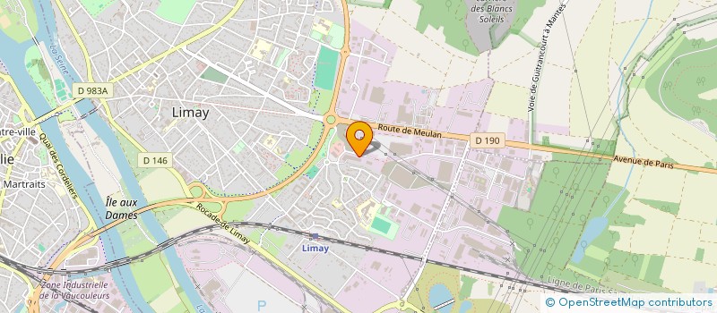 localisation de l'entreprise DS PIECES AUTO 2  LIMAY