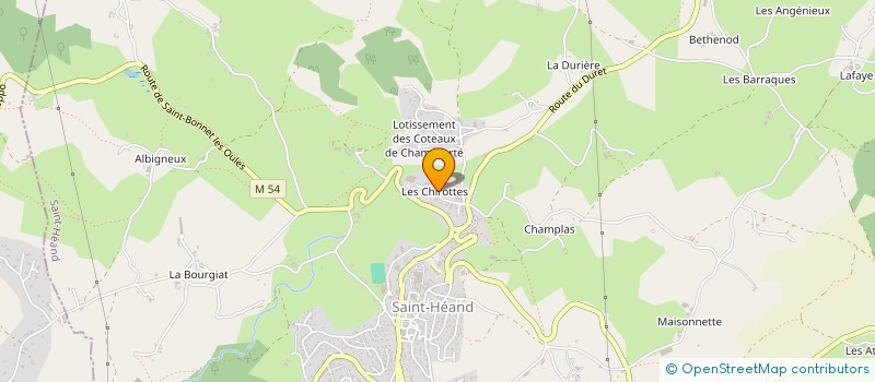 localisation de l'entreprise DS PLOMBERIE à SAINT-HEAND
