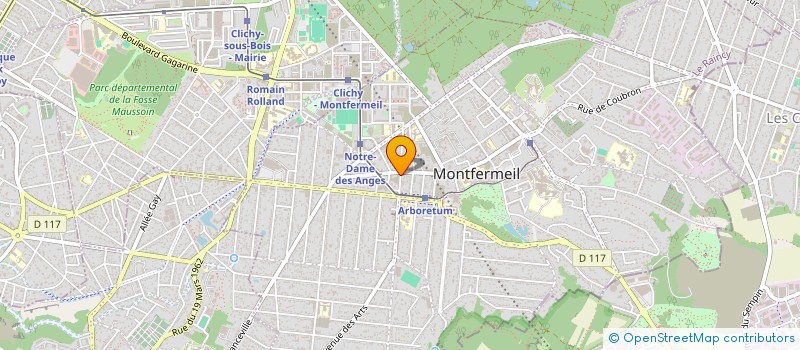 localisation de l'entreprise DS PLOMBERIE CHAUFFAGE à MONTFERMEIL