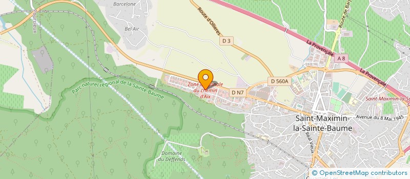 localisation de l'entreprise DS PNEUS  SAINT-MAXIMIN-LA-SAINTE-BAUME