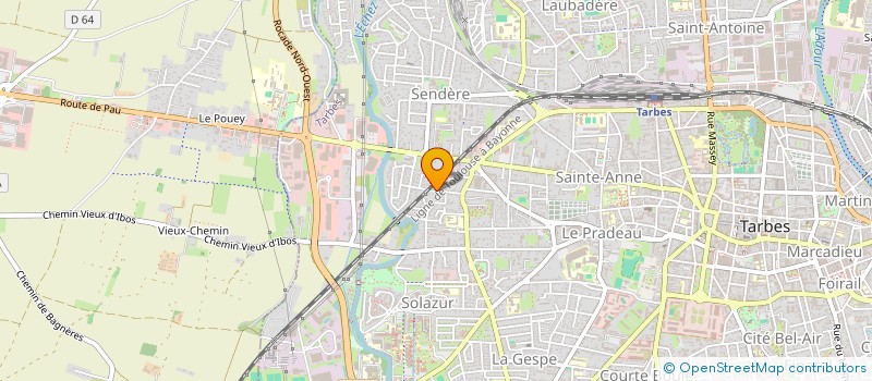 localisation de l'entreprise DS PRESSING  TARBES