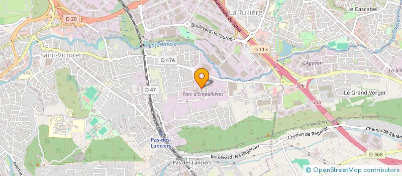 localisation de l'entreprise DS PRESTIGES à SAINT-VICTORET