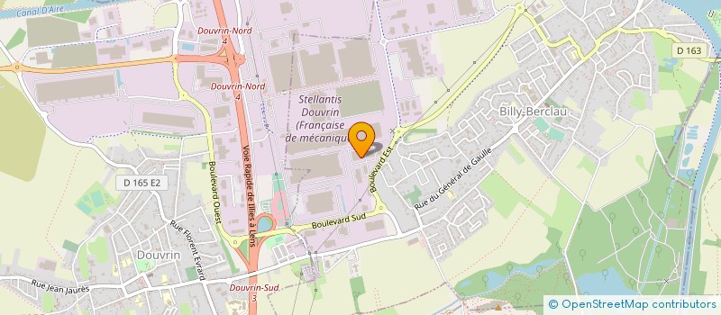 localisation de l'entreprise DS PRODUCTION  BILLY-BERCLAU