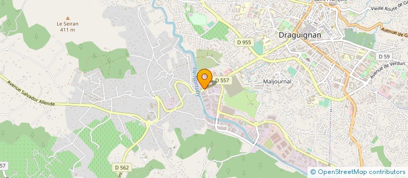 localisation de l'entreprise DS PUBLICITE  DRAGUIGNAN