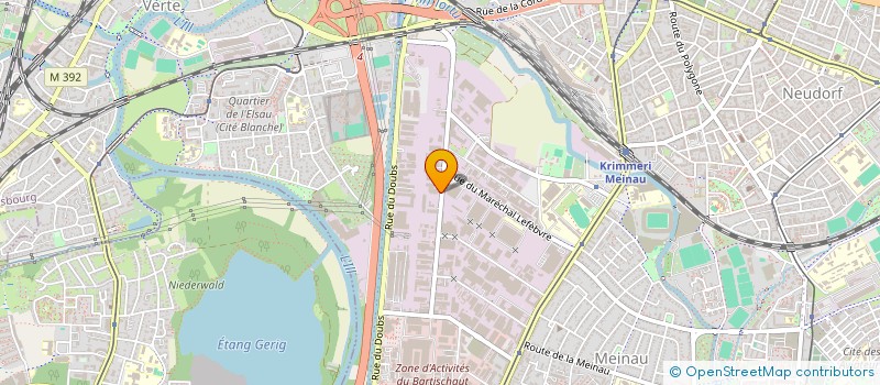 localisation de l'entreprise DS RAVALEMENT 67 à STRASBOURG