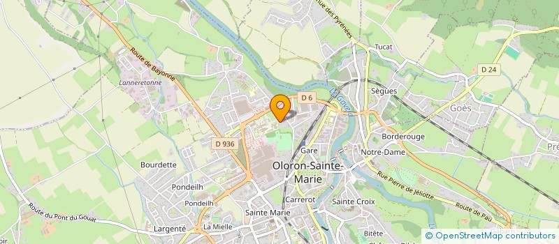 localisation de l'entreprise DS RETOUCHE 64  OLORON-SAINTE-MARIE