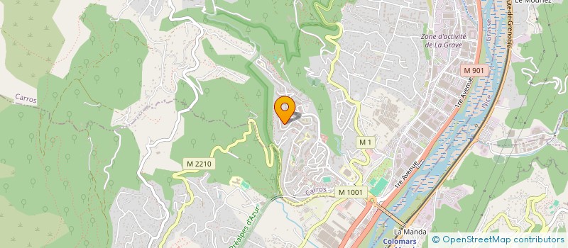 localisation de l'entreprise DS RIVIERA VTC à CARROS