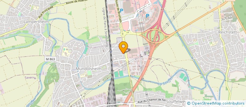 localisation de l'entreprise DS-SAP à MUNDOLSHEIM