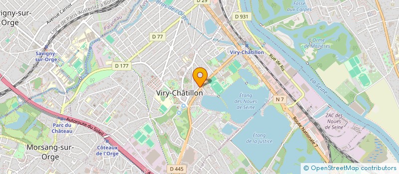 localisation de l'entreprise DS SERVICES à VIRY-CHATILLON