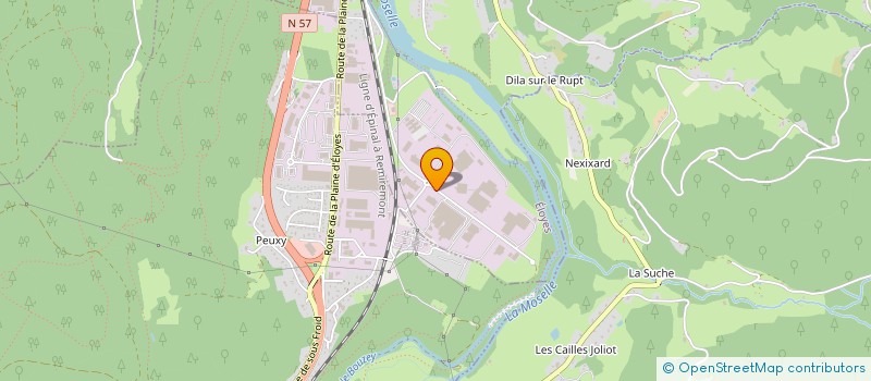localisation de l'entreprise DS SMITH PACKAGING VELIN à ELOYES