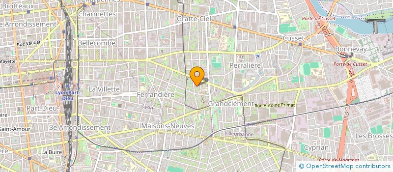 localisation de l'entreprise DS TAXI  VILLEURBANNE