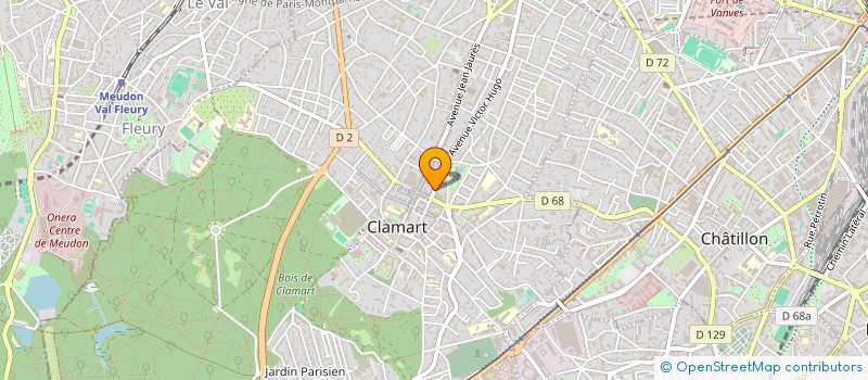 localisation de l'entreprise DS TEINTURERIE à CLAMART