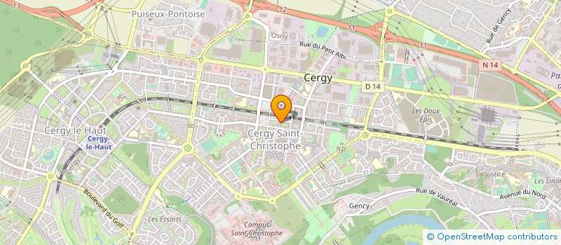 localisation de l'entreprise DS TRADING  CERGY