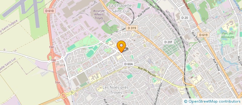 localisation de l'entreprise DS TRANSAK  LA CHAPELLE-SAINT-LUC