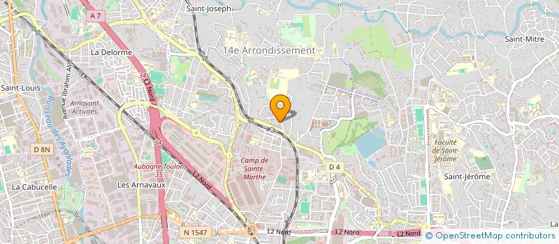 localisation de l'entreprise DS TRANSPORT à MARSEILLE 14EME
