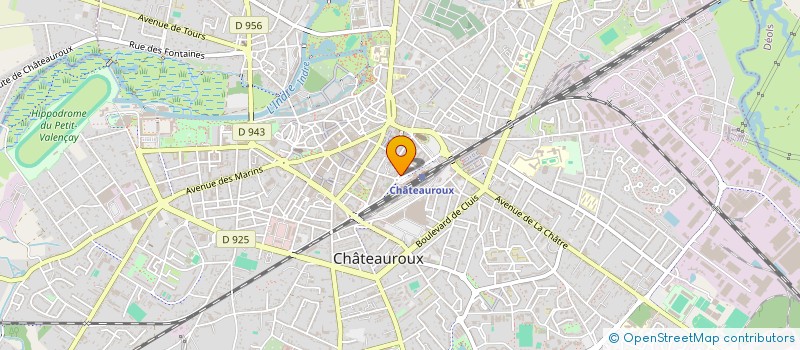 localisation de l'entreprise DS TRANSPORT à CHATEAUROUX