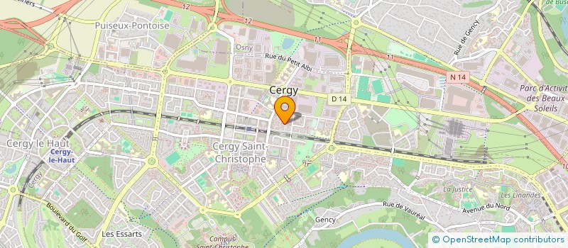 localisation de l'entreprise DS TRANSPORTS  CERGY