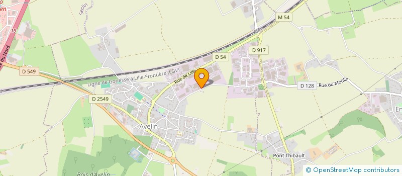 localisation de l'entreprise DS TRAVAUX à AVELIN