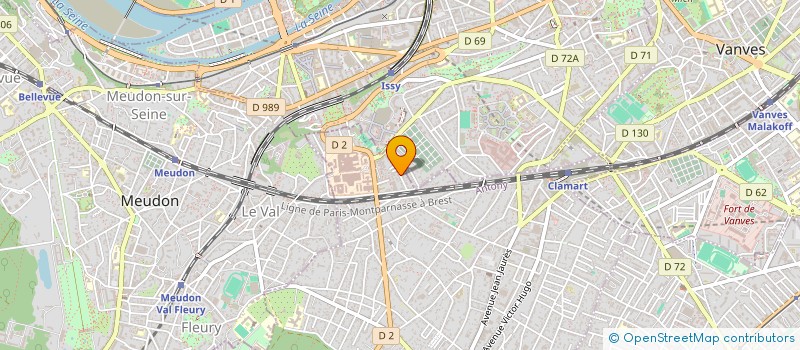 localisation de l'entreprise DS2I à CLAMART