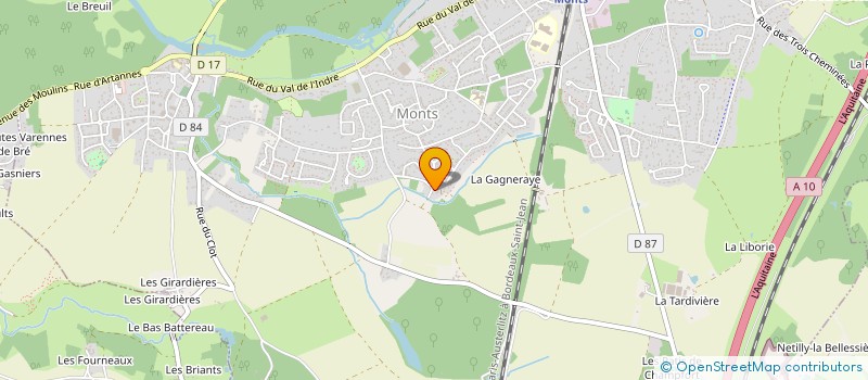 localisation de l'entreprise DS2I  MONTS