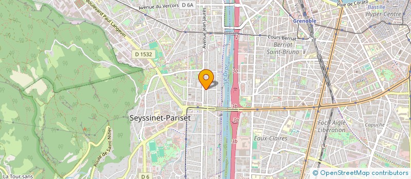 localisation de l'entreprise DS2P GRESIVAUDAN à SEYSSINET-PARISET