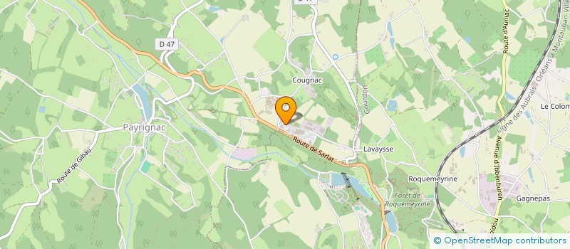 localisation de l'entreprise DS46 ELECTRICITE  PAYRIGNAC