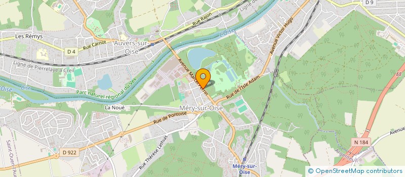 localisation de l'entreprise DSA à MERY-SUR-OISE