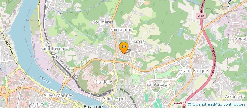 localisation de l'entreprise DSA IMMO à BAYONNE