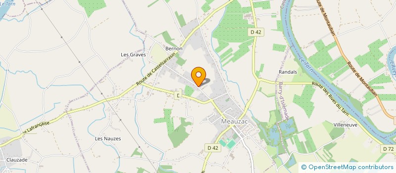 localisation de l'entreprise DSA-IMMOBILIER  MEAUZAC