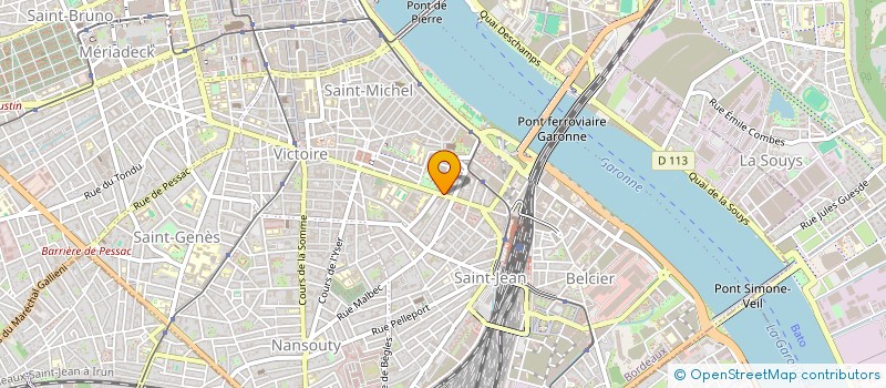 localisation de l'entreprise DSA PNEUS à BORDEAUX