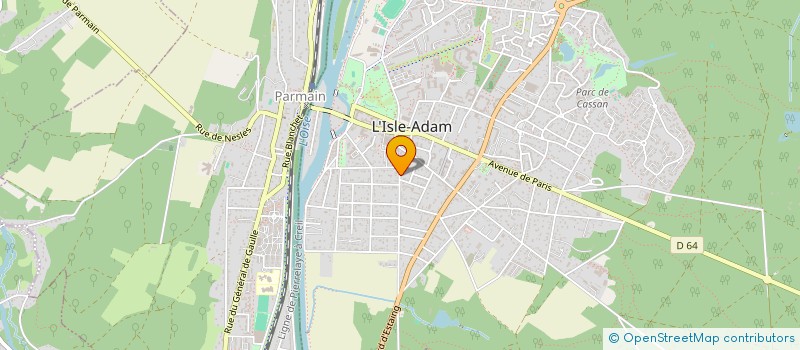 localisation de l'entreprise DSAJB  L'ISLE-ADAM