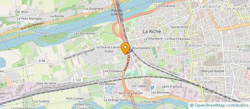 localisation de l'entreprise DSAP à LA RICHE