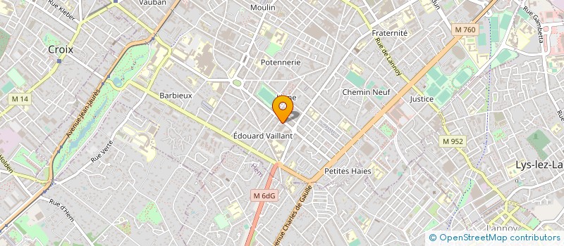 localisation de l'entreprise DSB à ROUBAIX