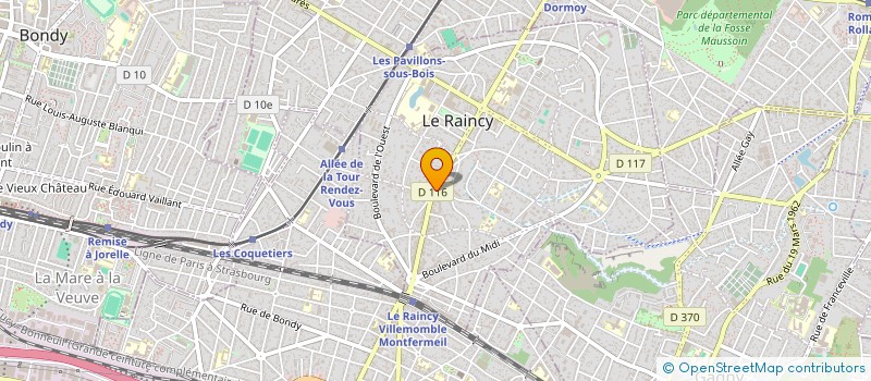 localisation de l'entreprise DSB à LE RAINCY