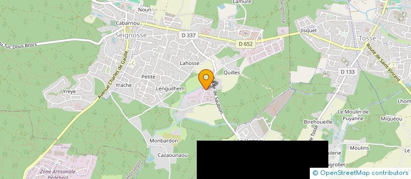 localisation de l'entreprise DSB  SEIGNOSSE