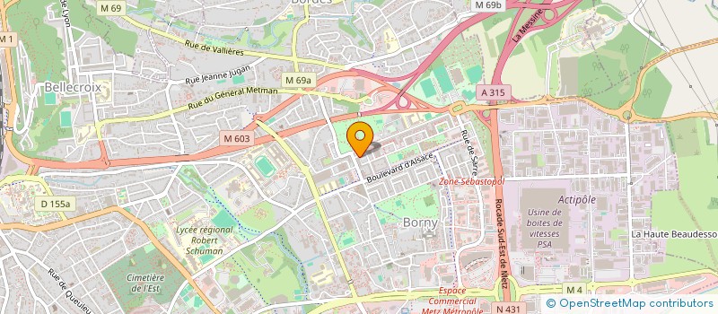 localisation de l'entreprise DSB FACADES  METZ