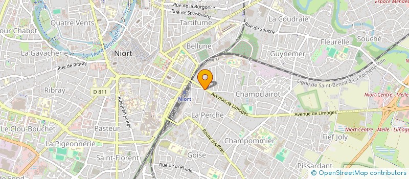 localisation de l'entreprise DSB IMMO  NIORT