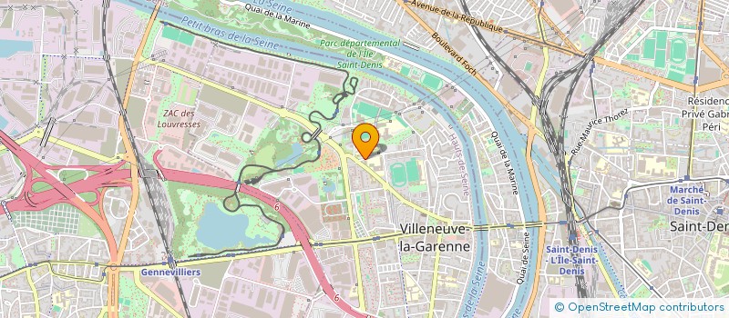localisation de l'entreprise DSB & TM à VILLENEUVE-LA-GARENNE