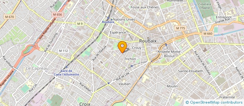 localisation de l'entreprise DSC à ROUBAIX