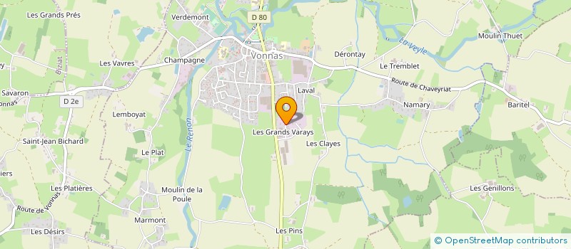 localisation de l'entreprise DSC  VONNAS