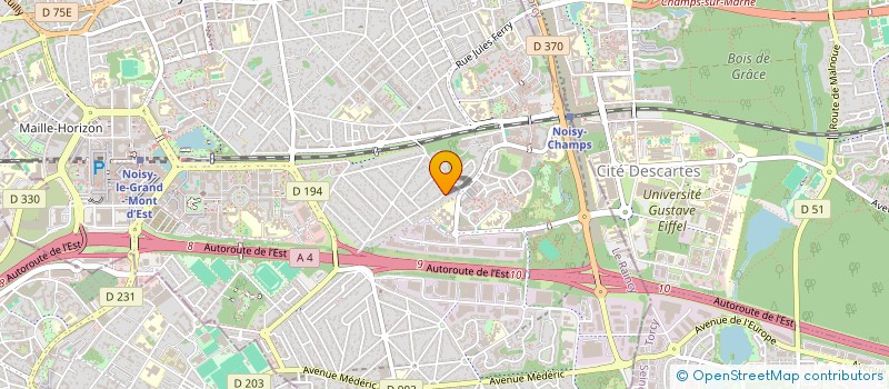 localisation de l'entreprise DSC AUBERVILLIERS à NOISY-LE-GRAND