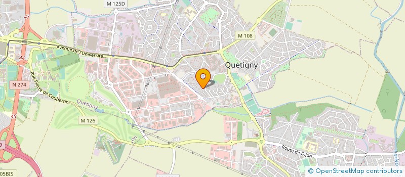 localisation de l'entreprise DSC DIDIER STRAUSS CAZAUX à QUETIGNY