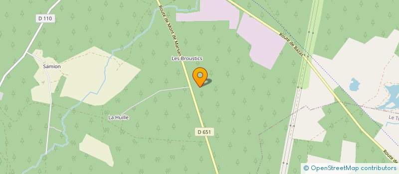 localisation de l'entreprise DSC LES GRAVES  HOSTENS