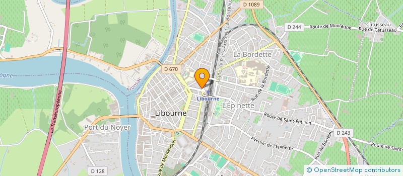 localisation de l'entreprise DSC VIGNES & VINS à LIBOURNE