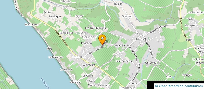 localisation de l'entreprise DSCA  GAURIAC